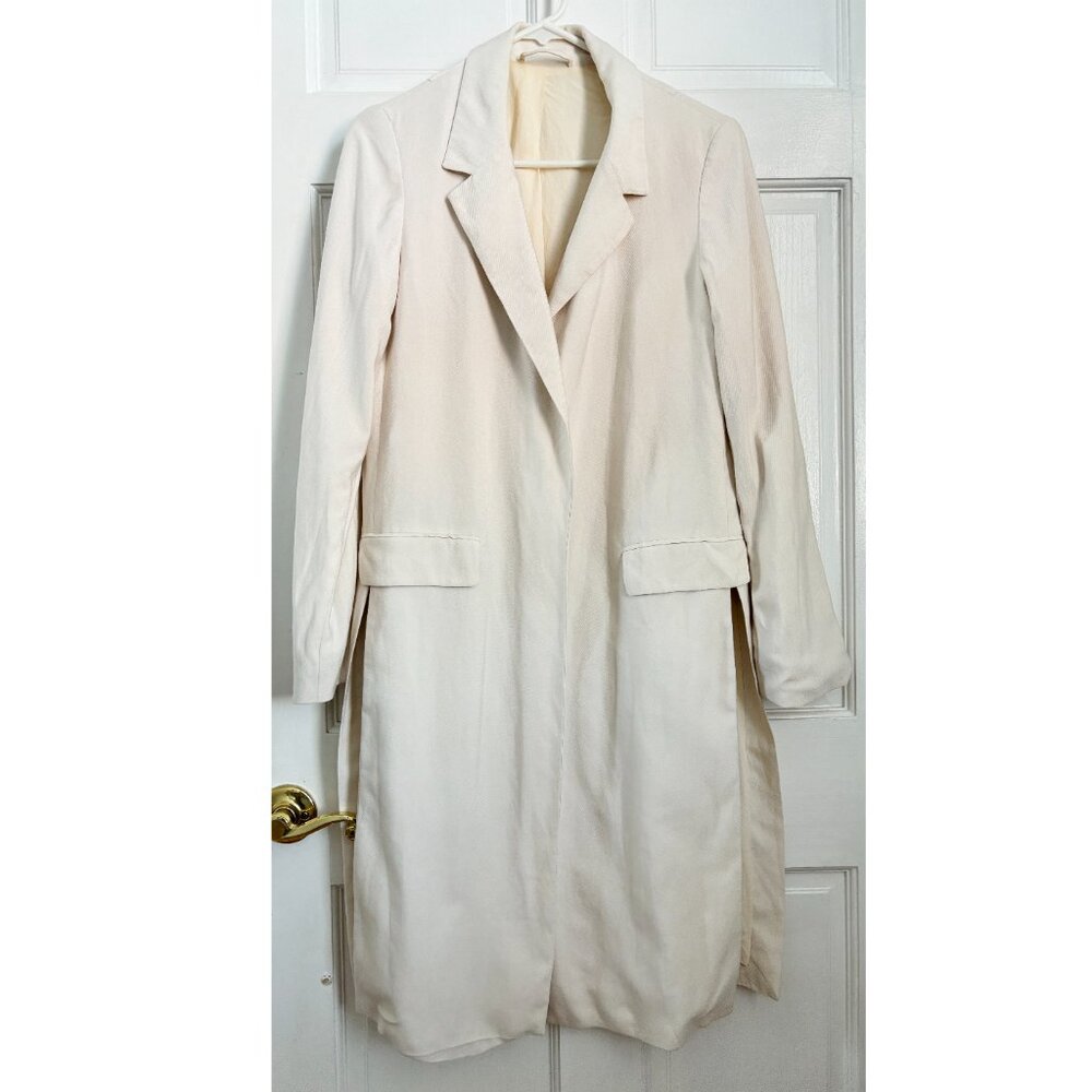 ALL SAINTS Classic Women's Cream Long Coat